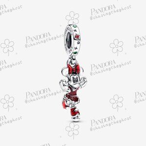 Pandora Minnie Mouse Ice Skating Dangle Charm
